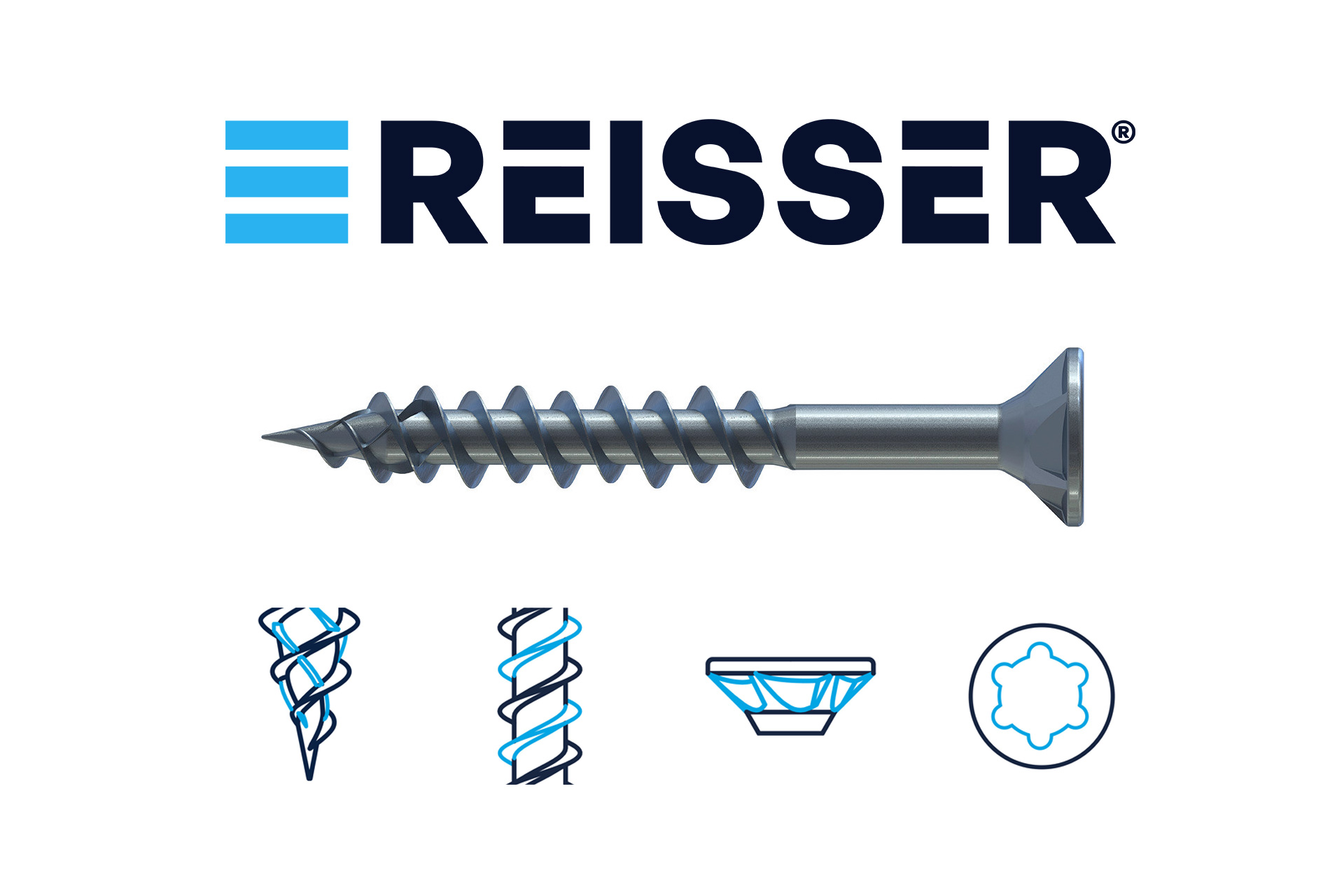 Reisser DNS® plus Spaanplaatschroef 4.0x40 mm 500 stuks