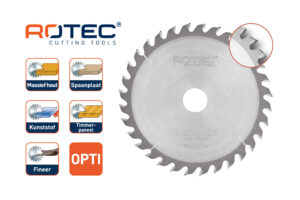 Rotec OPTI-LINE HM zaagblad voor accu-handmachines Ø160x20x40