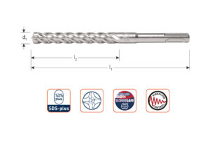 SDS-plus hamerboor, type '202', QUATTRO-X, ø10,0x250/315 mm